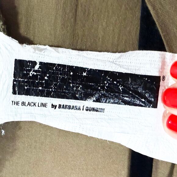 Barbara I Gongini The Black Line Draped Cape Midi Dress Lagenlook Avant-garde - Picture 9 of 12